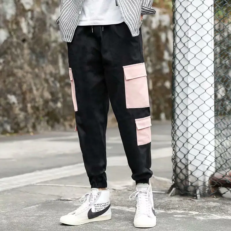 

Loose fitting outdoor sports pants, 9-point leggings, versatile large men's casual pants, long pants, overalls, multi pockets