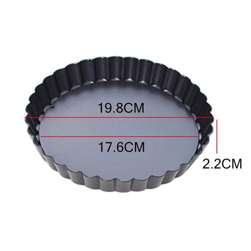 Антипригарная сковорода для пиццы 8/10/11 дюйма из углеродистой стали круглая форма