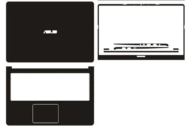 Виниловая наклейка на ноутбук из углеродного волокна для Asus VivoBook S15 S530FA S530FN S530UF