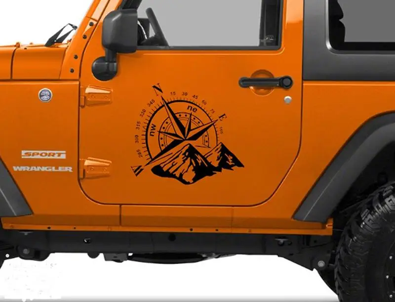 

Fashion For Compass Rose Navigate Offroad Vinyl Sticker PVC 60*50CM Car Body Decoration Sticker Waterproof Automobile Decal