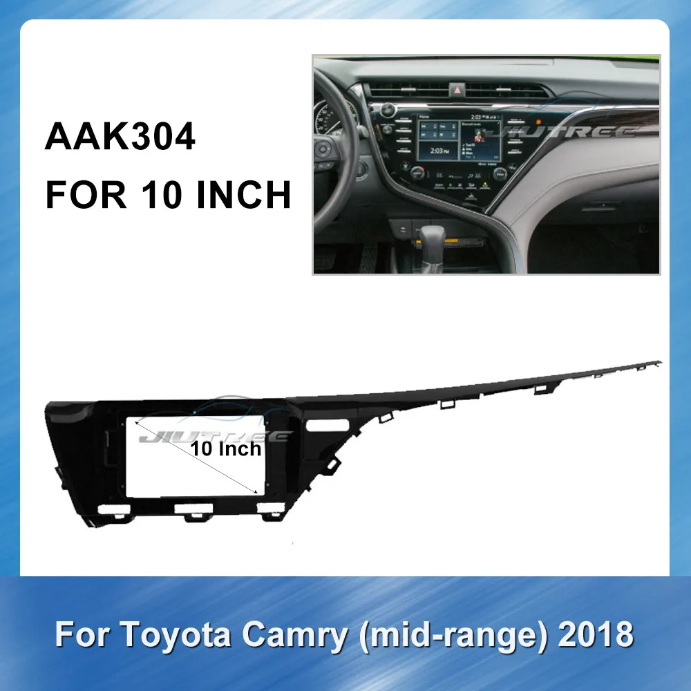 

Рамка для автомагнитолы для Toyota Camry 2018, средняя конфигурация, отделка, автомобильная панель DVD-плеера, рамка для установки приборной панели