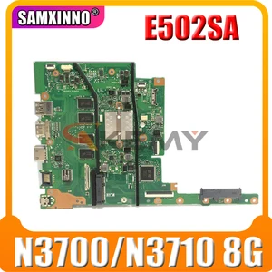 new e502sa motherboard e402sa mainboard w 8gb ram n3700n3710 cpu for asus e502s e502sa 15 inch laptop motherboard free global shipping