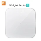 Цифровые напольные весы XIAOMI MIJIA Mi 2, умный прибор для измерения массы тела, для ванной, 5, светодиодный экран, Bluetooth, приложение Mifit