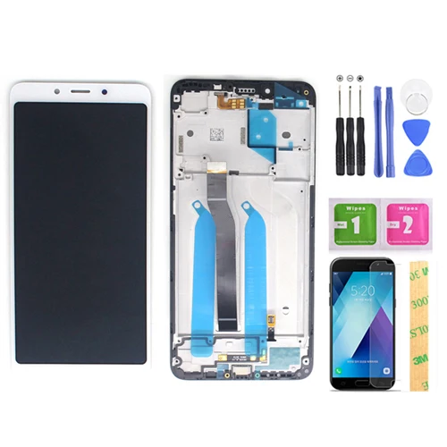 lcd 5,4" для Xiaomi Redmi 6 lcd сенсорный экран кодирующий преобразователь сенсорного экрана в сборе с рамкой lcd для Redmi 6a lcd - Цвет: 6a White with Frame