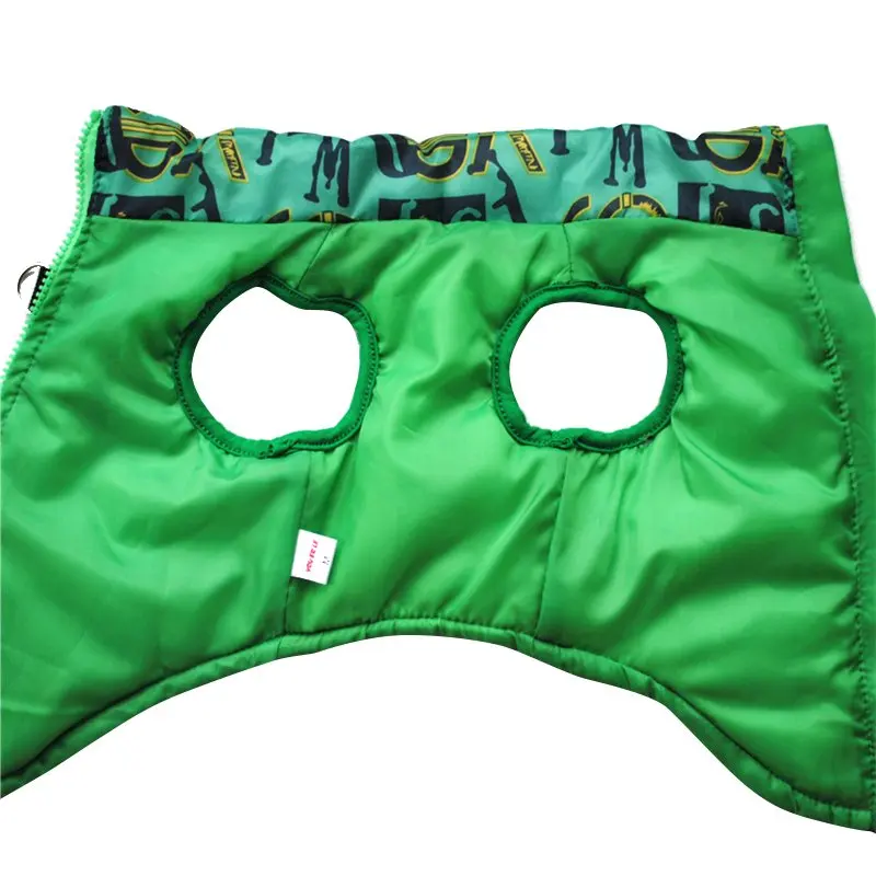 Зимняя одежда для больших собак зимнее пальто куртка жилет Одежда питомцев XS -L