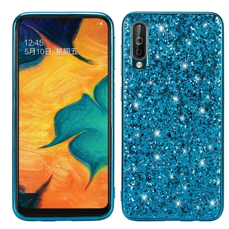 06 Для samsung A70 чехол мягкий блестящее со стразами задняя крышка для samsung Galaxy A70 A 70 A705 A705F Силиконовые чехлы защитные - Цвет: 06