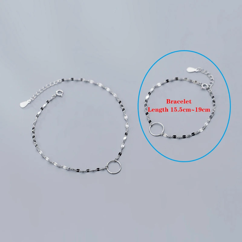 Bracelet Trustdavis, Твердое Серебро 925 пробы, модное ювелирное изделие, цепочка, полый круглый браслет, ножные браслеты для женщин, жены, лучшего друга DA267 - Окраска металла: Bracelet