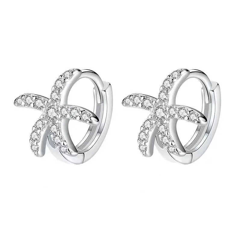 

Женские серьги-гвоздики из серебра 925 пробы, с кристаллами