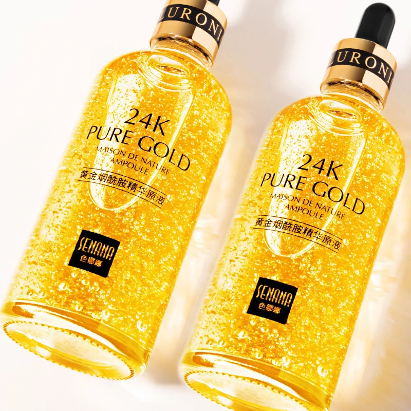 

New Product 24k Gold Face Anti Aging Anti Wrinkle Moisturizing Solution Hyaluronic Acid Serum Whitening Acne Facial Essence