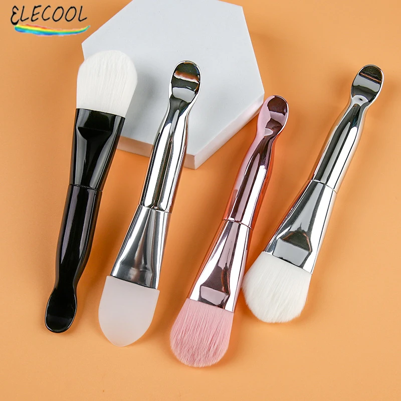 

ELECOOL 1Pcs Professional Makeup Brushes Face Mask Brush Silicone Gel Cosmetic Beauty Tool Practical Soft Portable Mask Brushes
