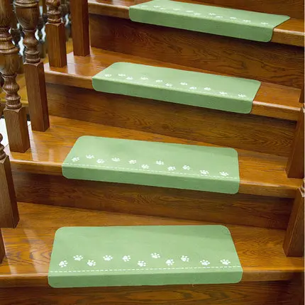 RULDGEE медведя след Non Slip световой лестница колодки шаг Коврики для лестниц