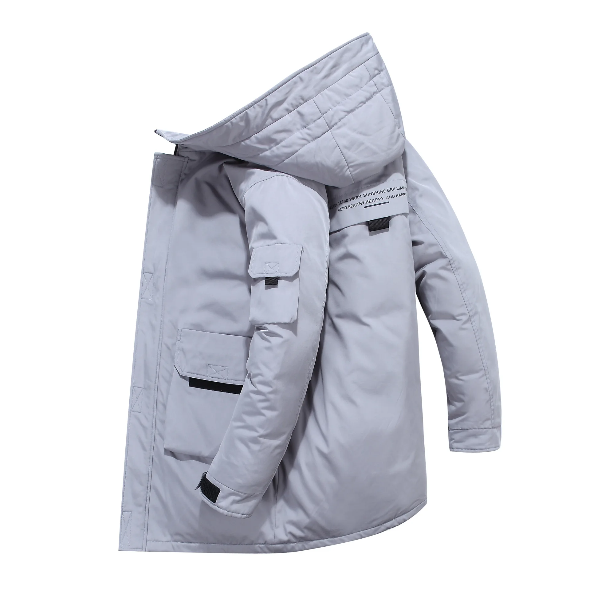 2019 Новая модная осенне зимняя верхняя одежда мужская куртка ветронепроницаемая