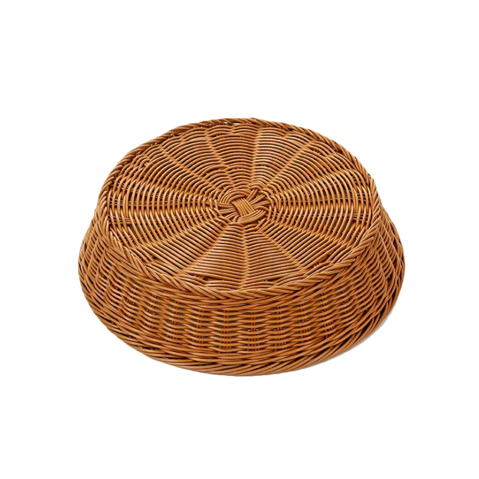Круглая плетеная корзина для фруктов Basedidea ручной работы из ротанга поднос