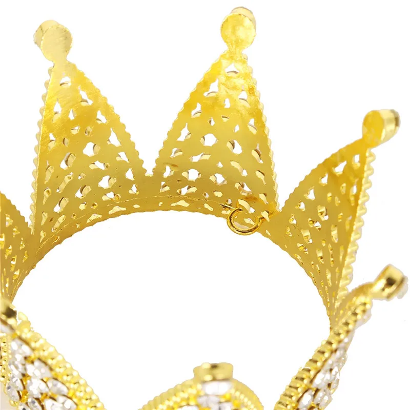 Принцесса горный хрусталь кристалл полный круг Круглая Корона Тиара головной