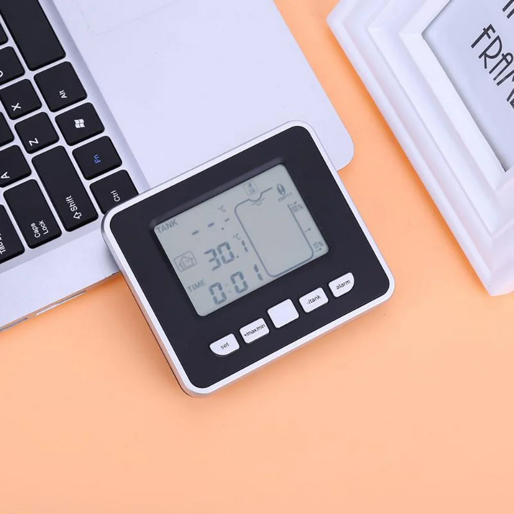 Беспроводной ультразвуковой измеритель уровня жидкости в резервуаре с дисплеем