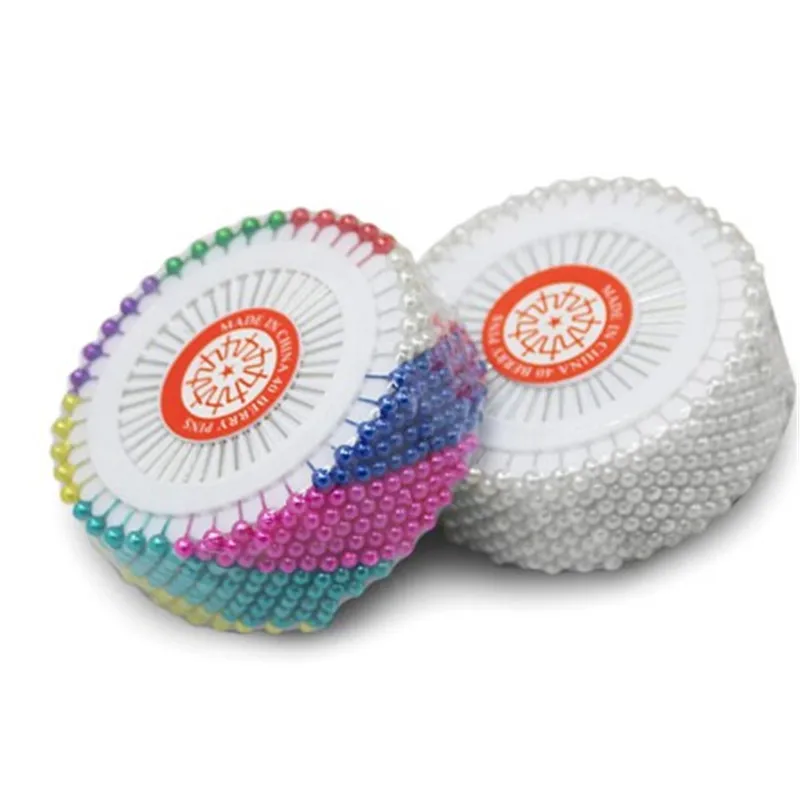 480 шт./лот швейные булавки с круглой жемчужной головкой для изготовления одежды