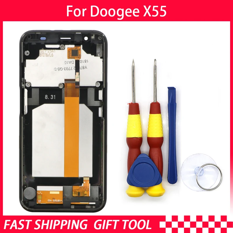 ЖК-дисплей с сенсорным экраном для Doogee X55 дигитайзер в сборе рамкой запасные