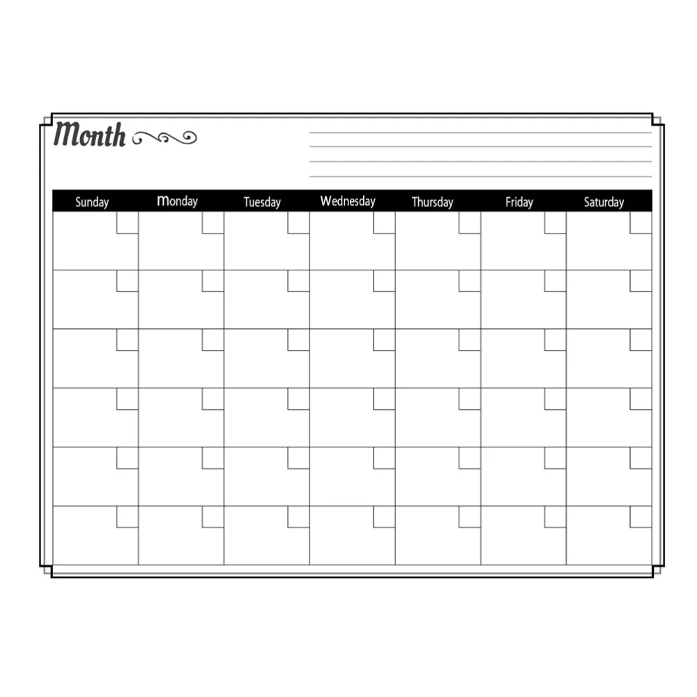 

Erasable Magnetic Plan Paste Weekly Planner Schedule Sticker Message Board for Home Shop Refrigerator (Horizontal plate 8 month