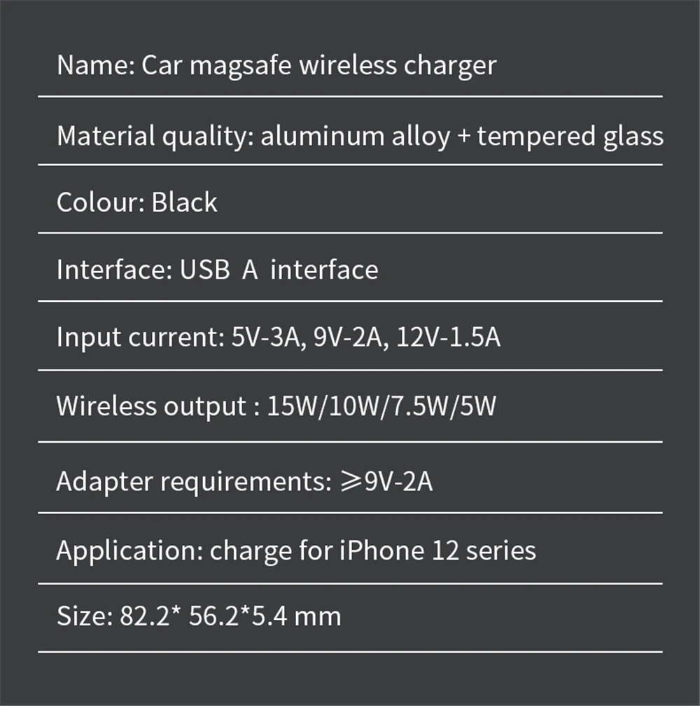 

15W Magnetic Car Wireless Charger Qi Fast Charging Mount Air Vent Phone Stand For Magsafe iPhone 12 Pro Max Mini 11 XS XR Holder