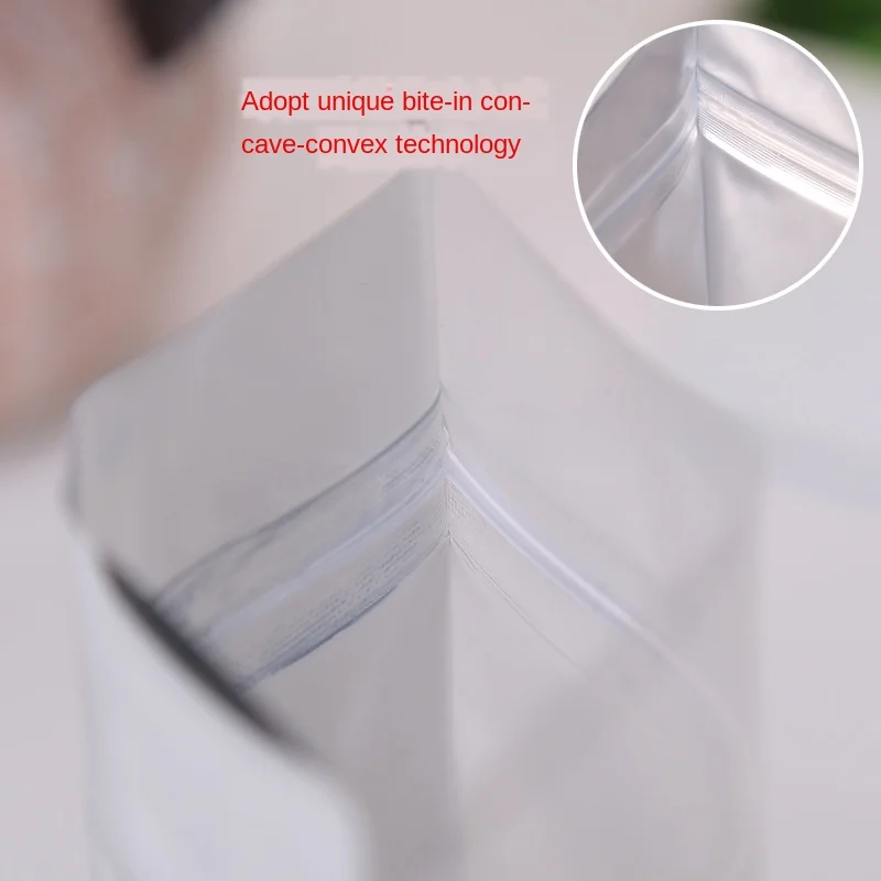 Прозрачный Алюминий Фольга Сумка стойка посылка сумочки серебристой расцветки