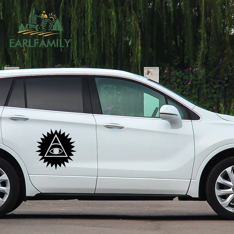 EARLFAMILY 58 см x Виниловая наклейка глаза Провиденса Бог иллюминации автомобильная