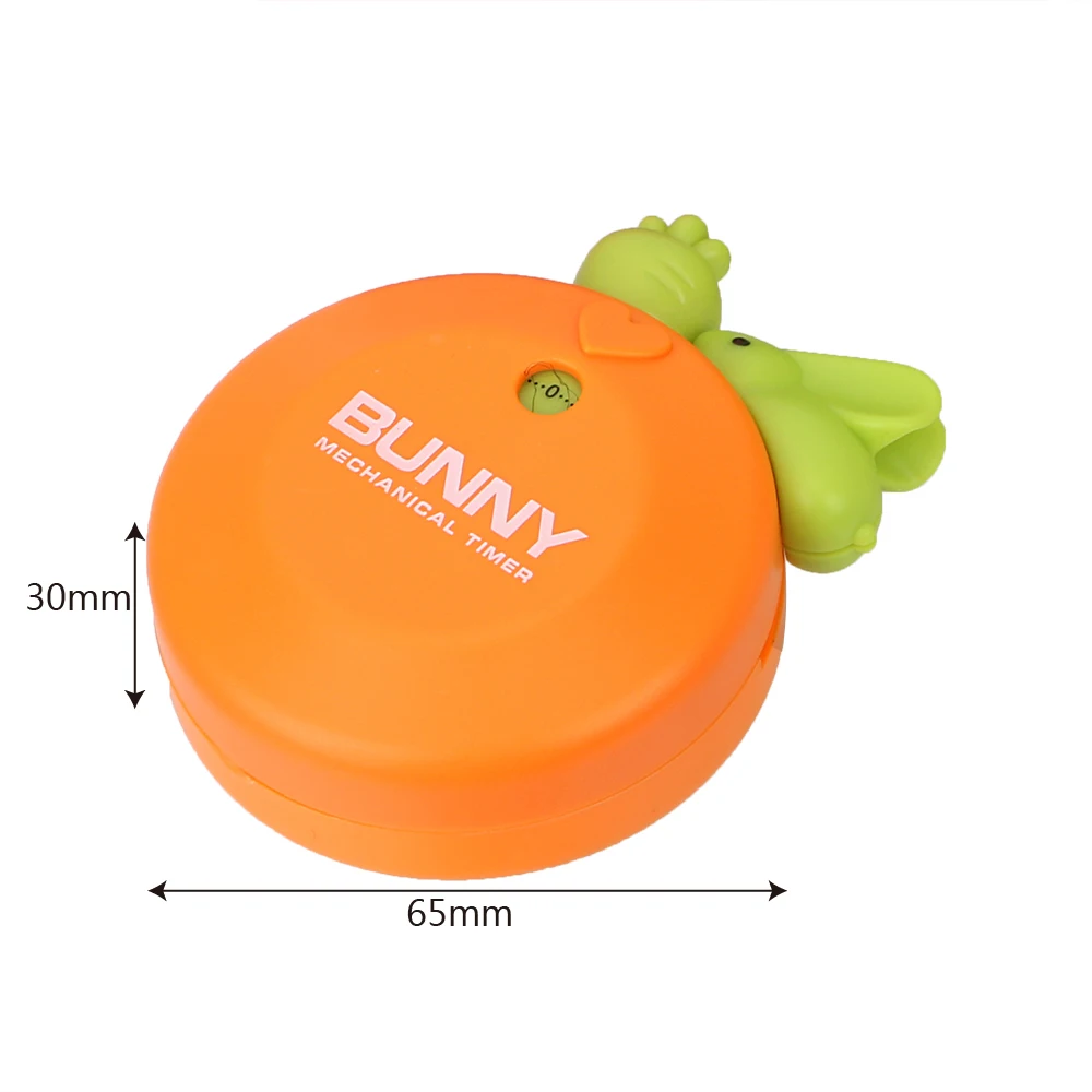 

Kitchen Timers Alarm Clock 60 Minutes Cartoon Rabbit Carrot Timer Sleep Reminder Cooking Mechanical Alarm With Magnet Gadgets