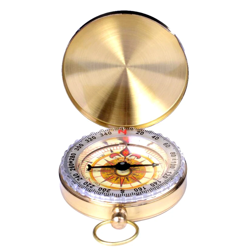 Pure copper compass G50 карманные часы Ретро Флип компас открытый альпинизм