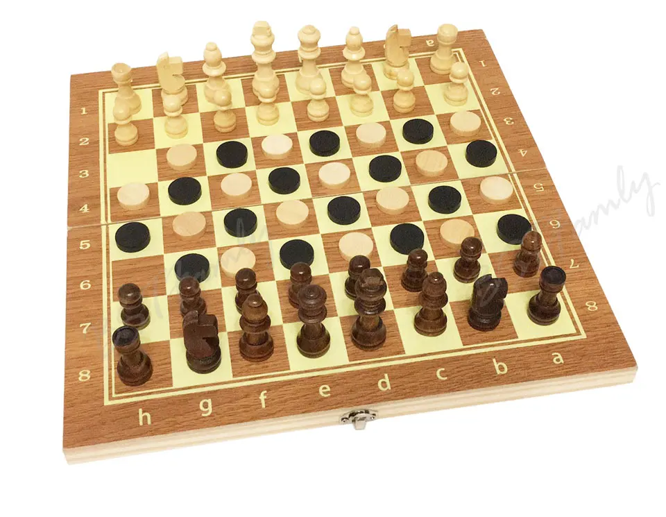 Деревянный Шахматный набор 3 в 1 шахматный для путешествий деревянная шахматная
