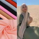 Женская шифоновая шаль, 67 цветов, элегантный скромный однотонный, большие размеры, мусульманский головной платок