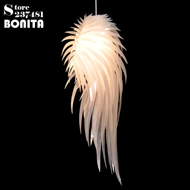 Современная Подвесная лампа с крыльями ангела романтические висячие
