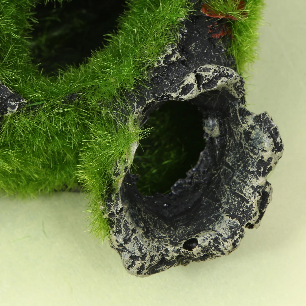 

Aquarium Decoration Resin Mountain View Fish Play Tree House Hole Cave Decor For Fish Tank Aquarium Ornament decoration