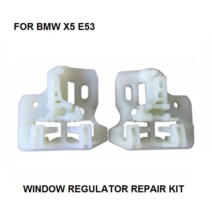 2000-2015 CR WINDOW METAL CLIPS FOR BMW X5 E53 WINDOW REGULATOR REPAIR CLIPS with PLASTIC SLIDER FRONT RIGHT OR LEFT SIDE