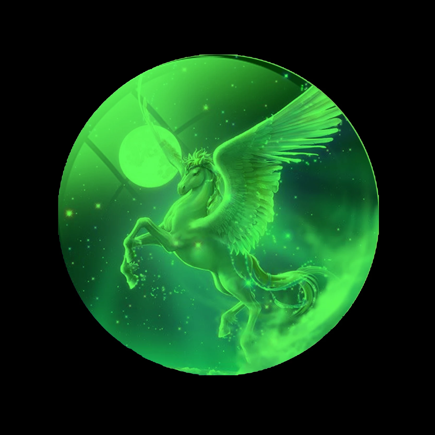 Luminous Animal Necklace White Pendant Art Photo Jewelry Glass Cabochon Fairy Tale Fantasy | Украшения и аксессуары