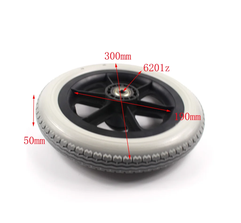 

Аксессуары для инвалидных колясок, заднее сплошное колесо, 12-дюймовая полиуретановая шина, Безвоздушное колесо, ручное колесо для инвалидной коляски, заднее колесо 12 1/2x2 1/4