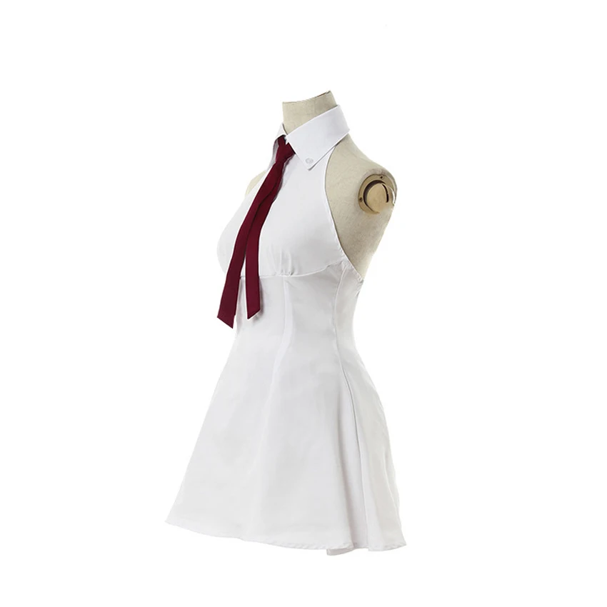 Женский костюм для косплея Гнев богов белое летнее платье без рукавов |