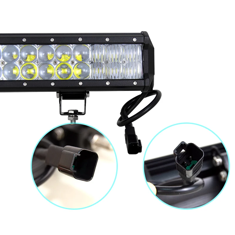 

Auxtings 12/15/20/22'' 20''inch 12V 24V offroad 5D led light bar with DT Connector led Work Light for Jeep Car 4WD Truck SUV ATV