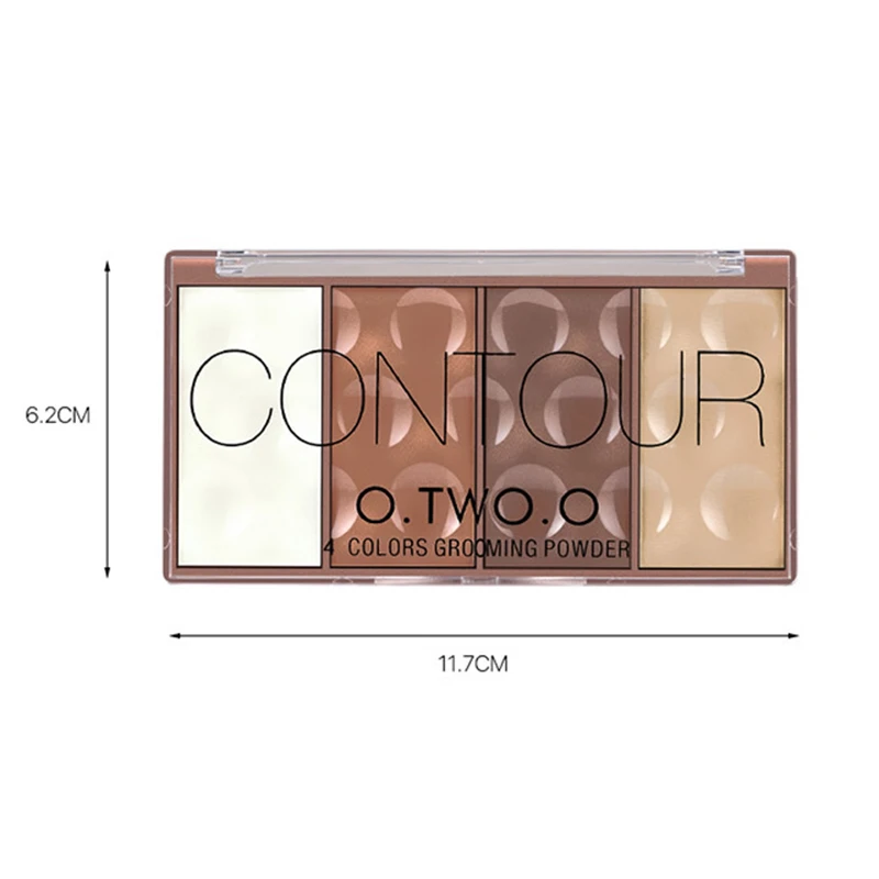 

4 Colors Blush Makeup Palette Brighten Rouge Pearl Blush Powder Pan 3D High-gloss Rouge Pearl Powder Pan