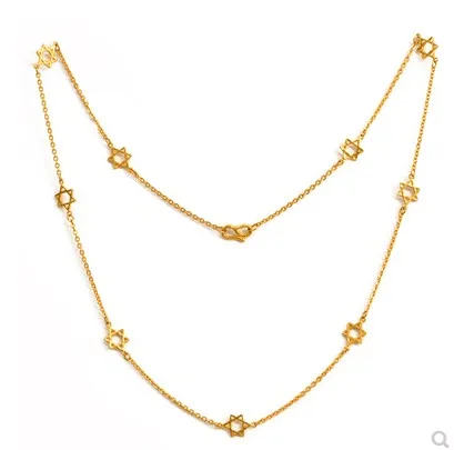 

24k чистое золото колье для женщин 999 украшения из настоящего золота свадебное ожерелье 42 см, вес около 4,9 г