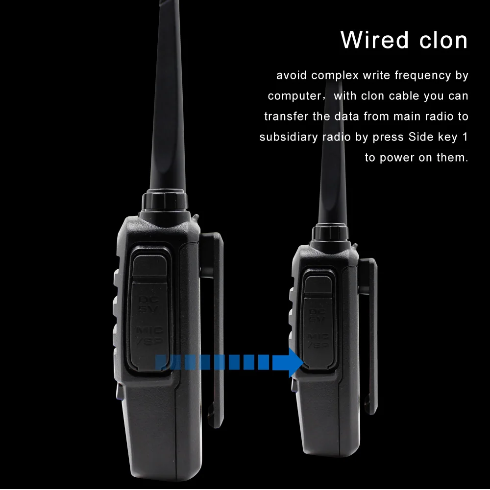 Мини-рация ANYSECU AC-100 профессиональная мощная UHF 400-480mhz рация двухстороннее радио