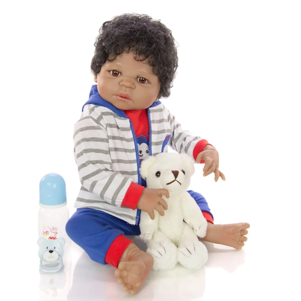 Силиконовая кукла новорожденный 55 см 22 дюйма | Игрушки и хобби