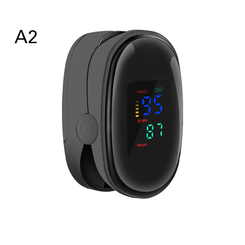 Пульсоксиметр Пальчиковый A2 профессиональный портативный с OLED-экраном для