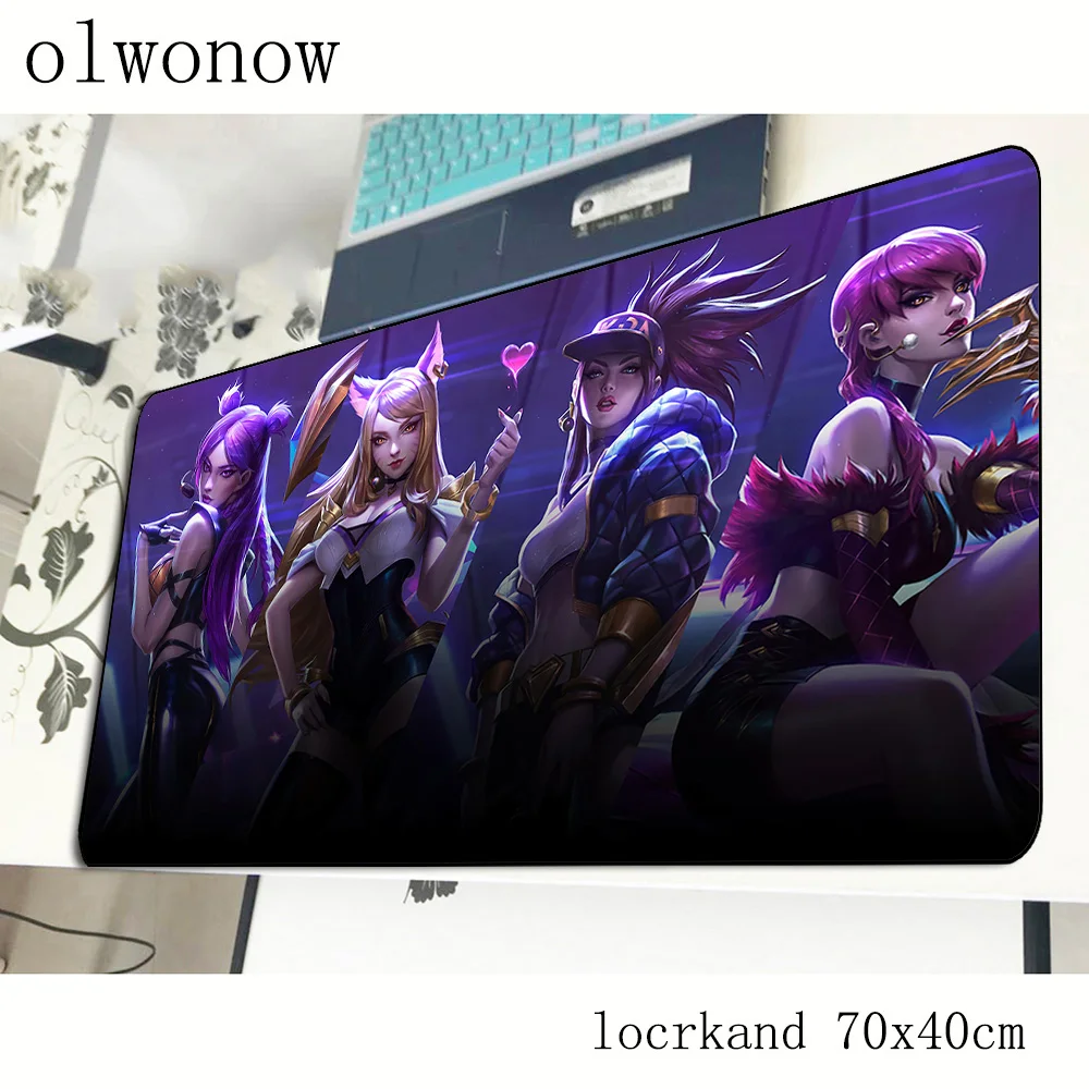 Ahri sexy mousepad 700x400x3mm large gaming mouse pad gamer mat game computer padmouse keyboard cheapest play mats