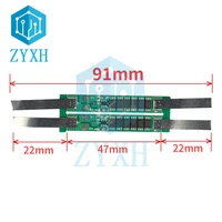 2 pcslot bms 1s 3 7v 4 5a6a7 5a9a 18650 li ion lithium battery protection board common port with nickel strip welded