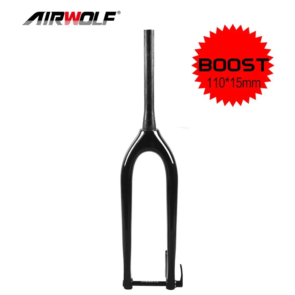 Airwolf 110*15 мм Boost углеродная MTB вилка 1-1/2 &quotконическая 160 ротор Максимальная шина 3 0