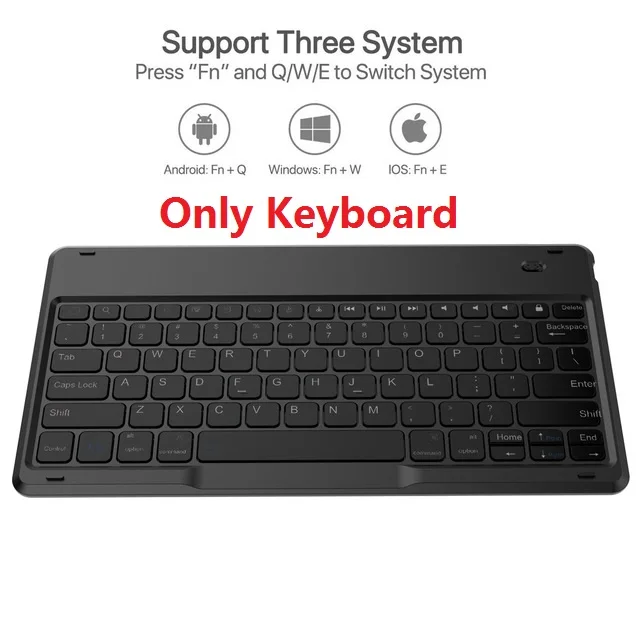 Only Keyboard Для iPad Pro 12,9 чехол Съемная Беспроводная Клавиатура США из искусственной кожи флип-клавиатура чехол для планшета для iPad Pro 12,9 дюйма - Цвет: Only Keyboard