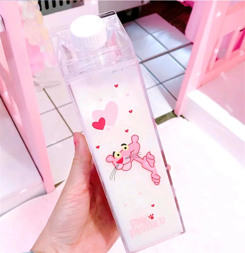 Уникальные Симпатичные Мини бутылки для воды коробка молока прозрачная