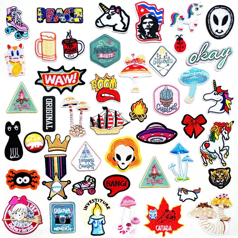 Нашивки в виде гриба божьей коровки тканевые нашивки для украшения одежды шитья