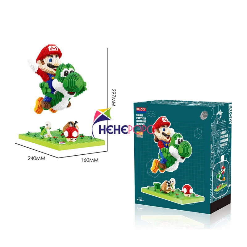 

3300pcs+ Flying marosed Figure Diamond Building Block 16168 Model Micro Bricks Toys for Children Blocks