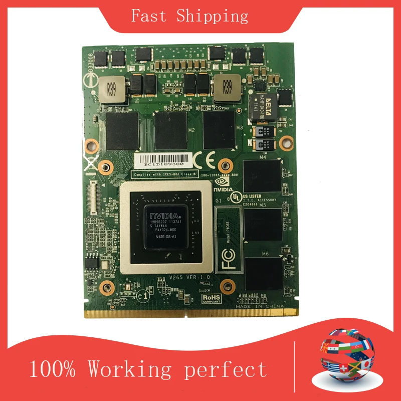 Для ноутбука DELL M17X R2 YT99J 0YT99J N12E-GS-A1 GTX560 GTX560M GTX 560M 1 5G DDR5 MXM 3 0 VGA card видеокарта |