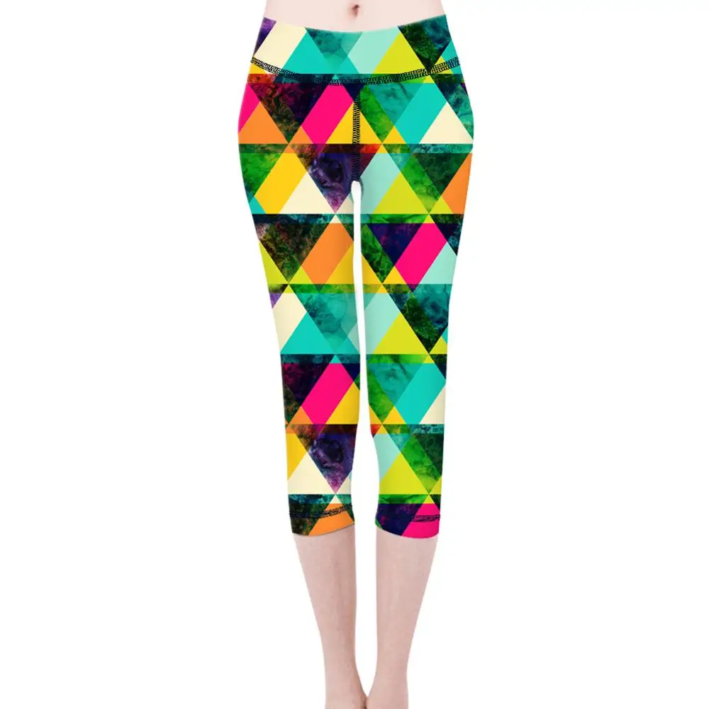 Красочные женские штаны для йоги размера плюс Сексуальные Спортивные Леггинсы